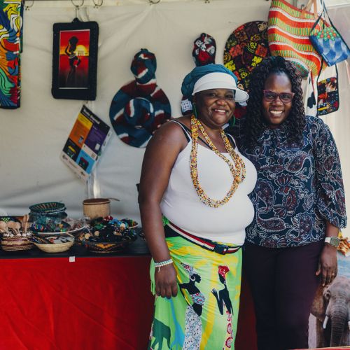 market stalls square